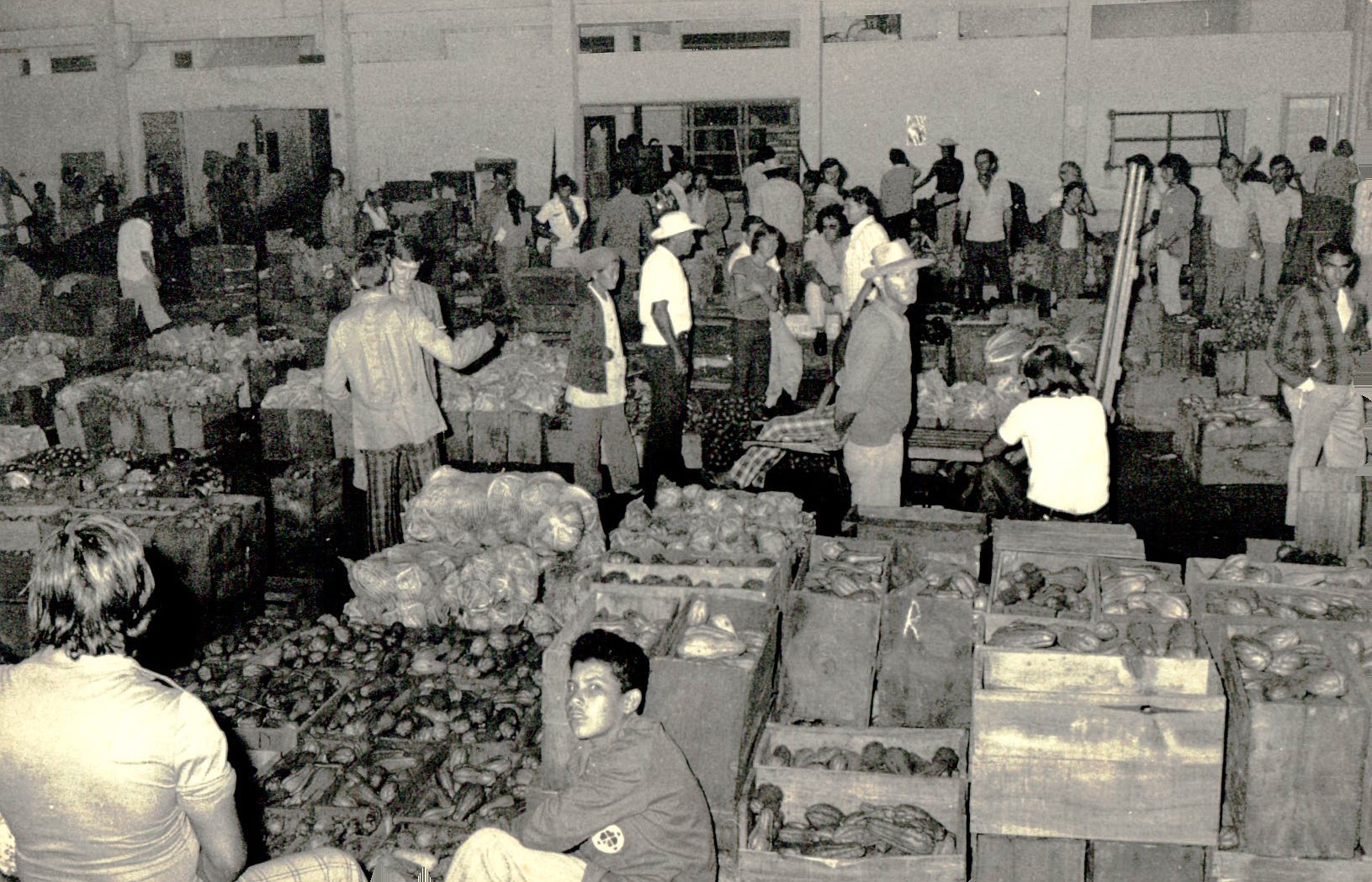 Interior do Horto Mercado - Anos 1970