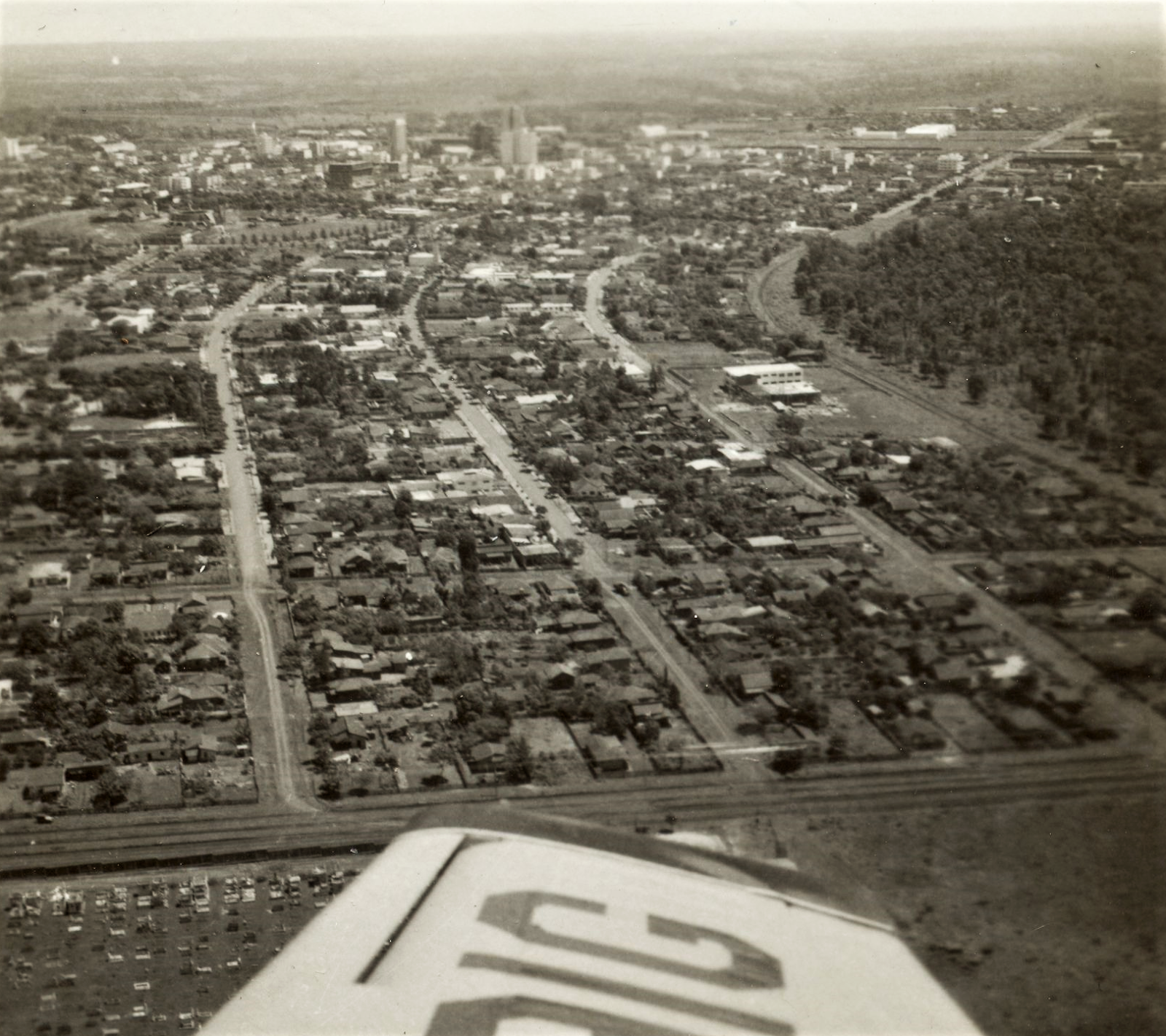 Imagem aérea da Zona 2 - Década de 1960