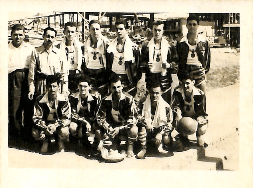 Time de Basquete do Aeroclube - 1955