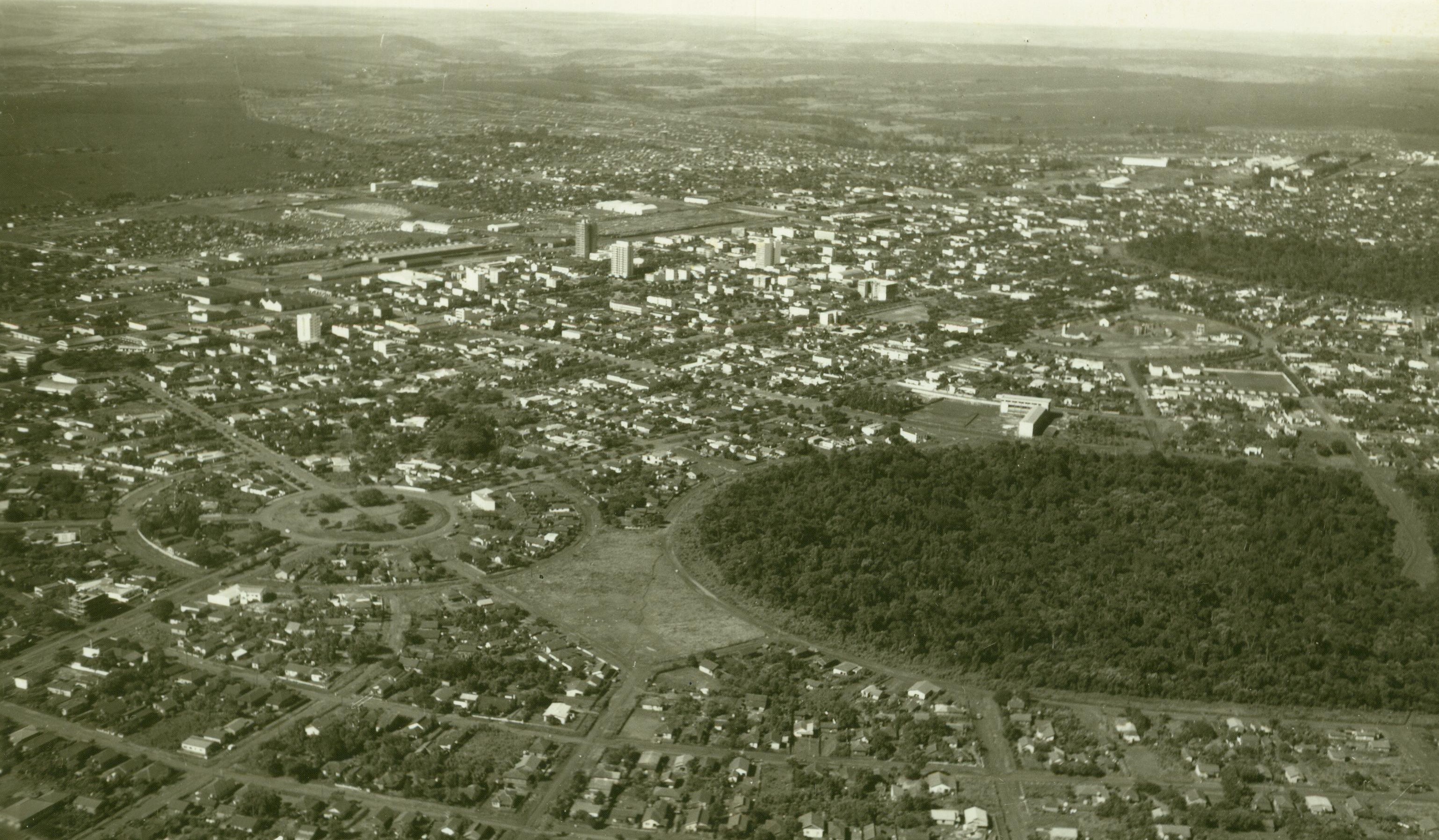 Vista aérea de Maringá - Início dos anos 1960