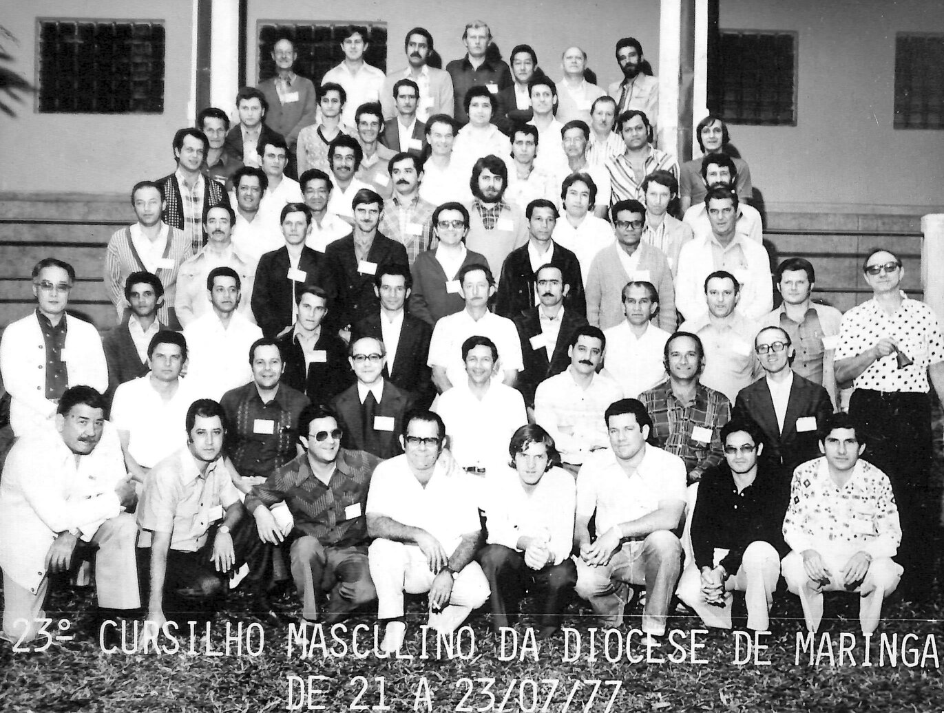 Grupo masculino do Cursilho da Cristandade - 1977