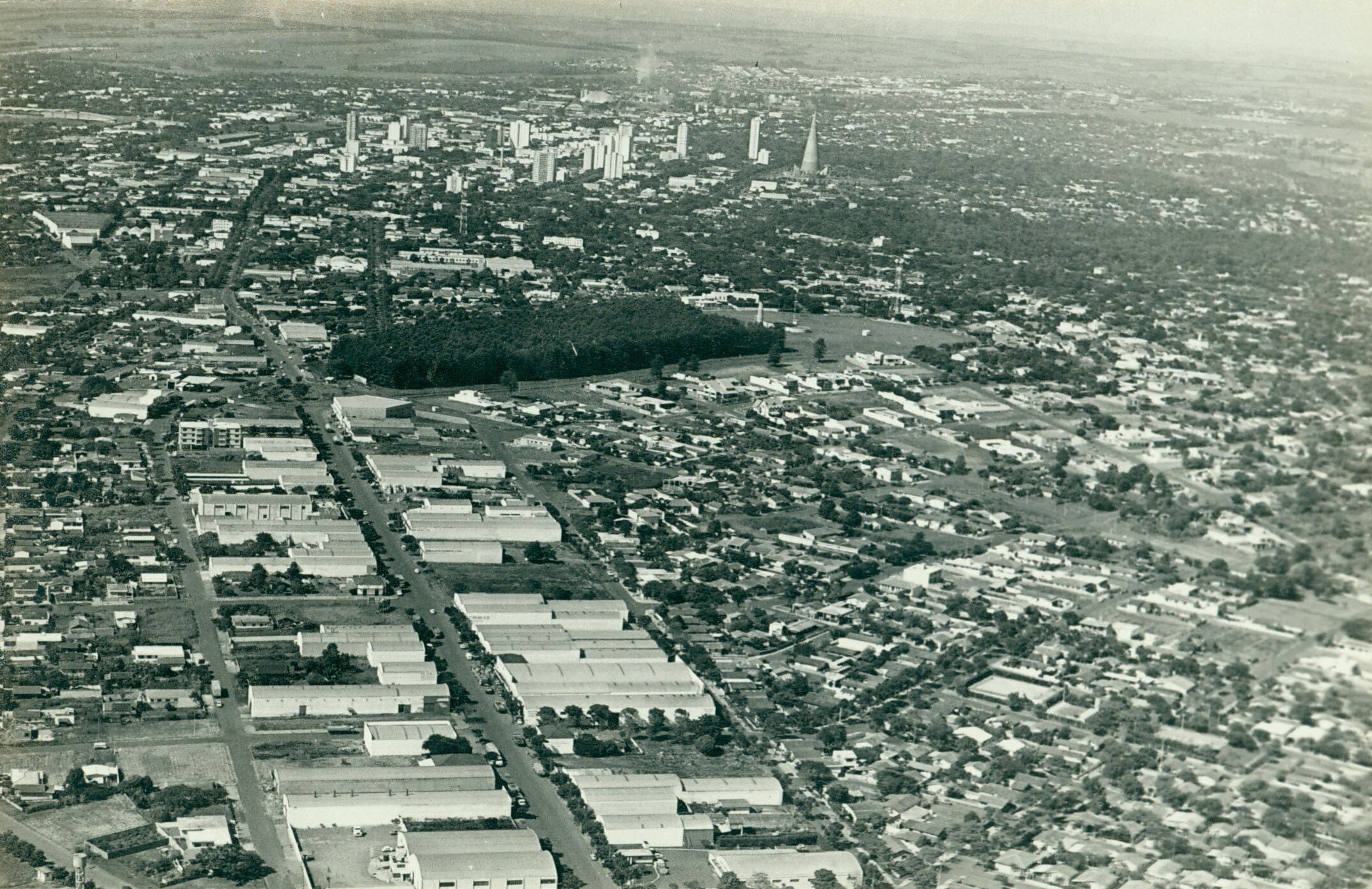 Vista aérea de Maringá - 1981