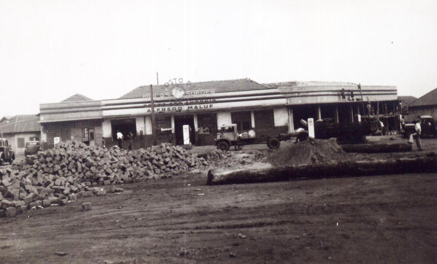 Posto Santo Antônio - Posto Maluf - Década de 1950