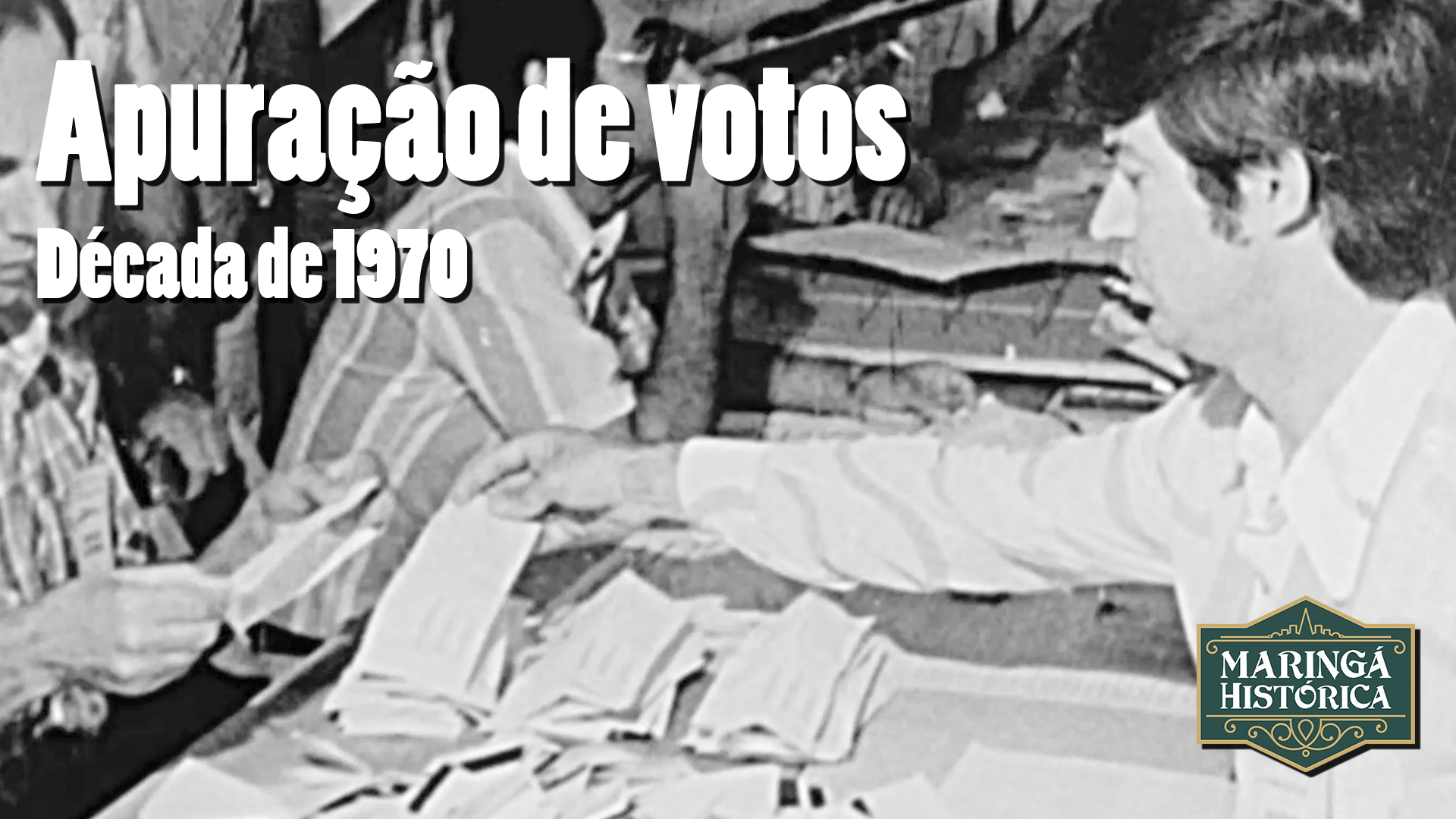 RARIDADE - Apuração de votos nos anos 1970