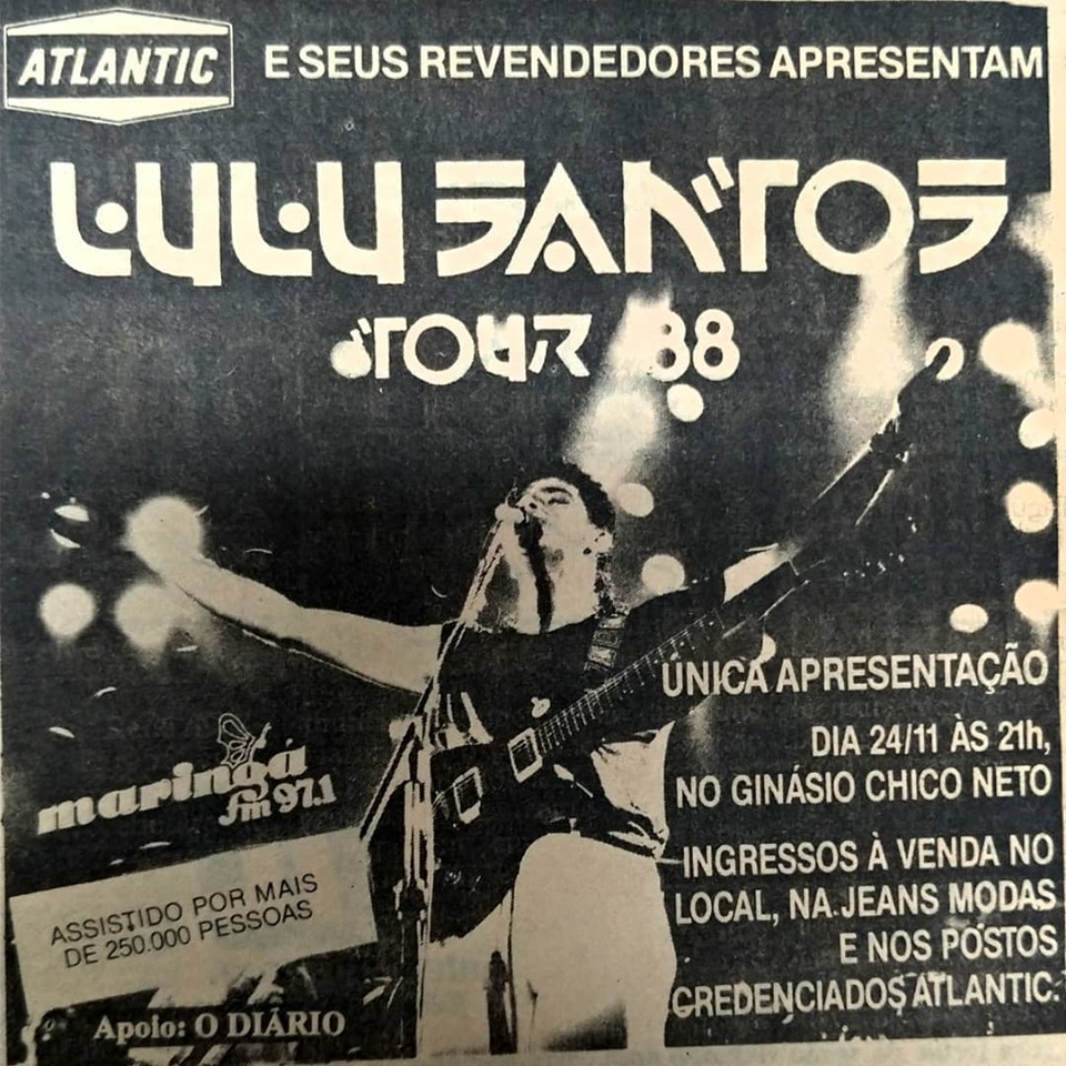 Lulu Santos no Chico Netto - 1988