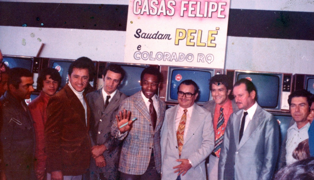 Pelé e Casas Felipe - 1974