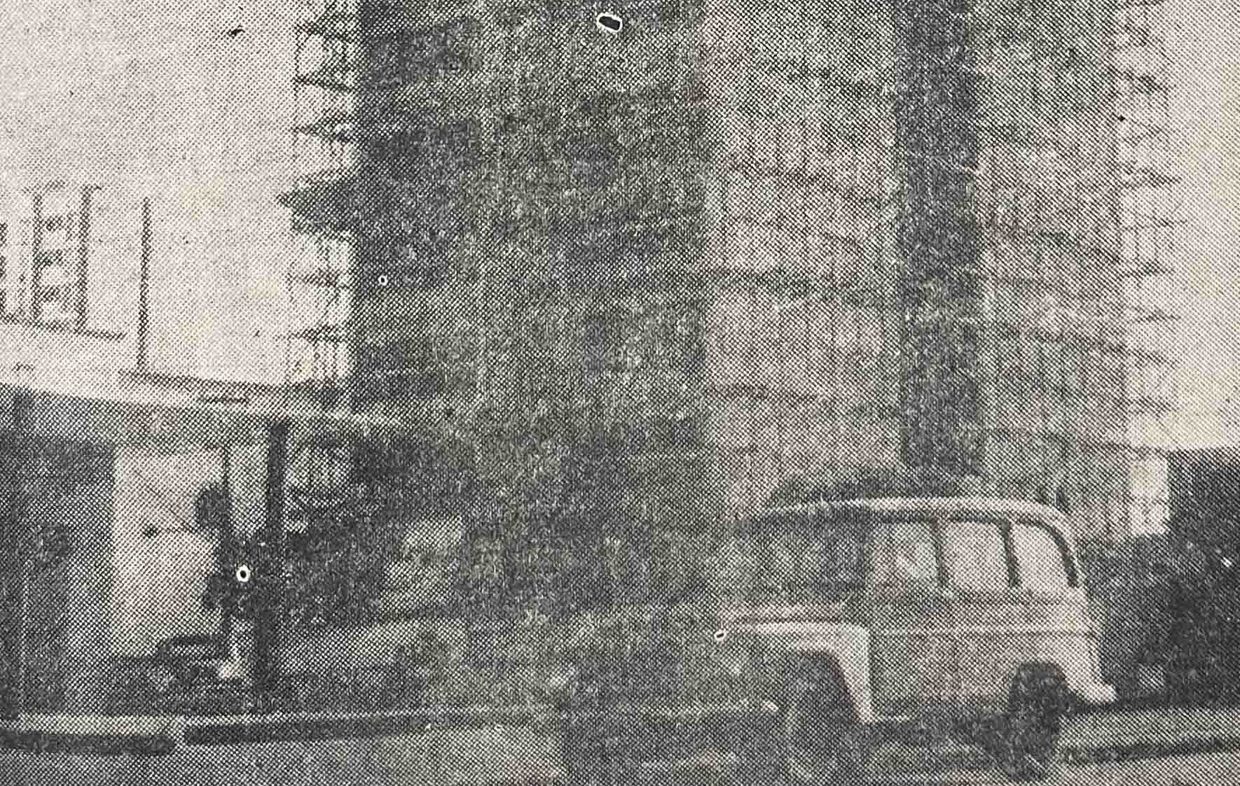 Fase final das obras do Edifício Hermann Lundgren - 1966