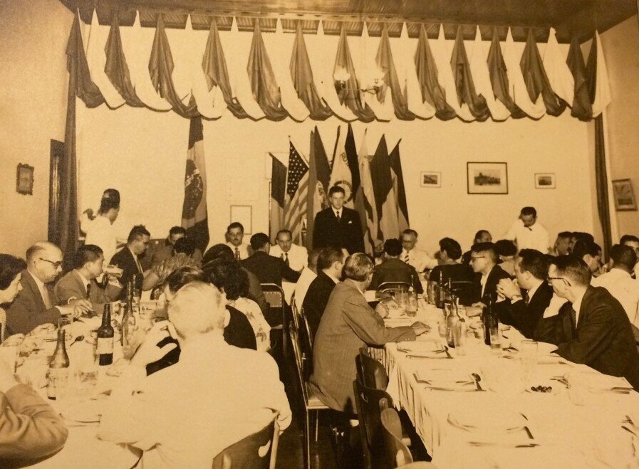 Jantar do Jubileu de Ouro do Rotary Club - 1955