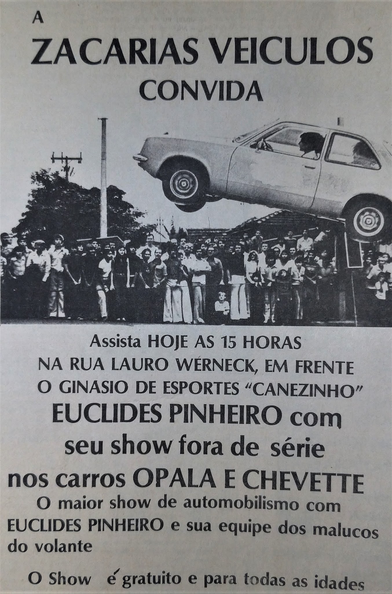 Show de automobilismo da Zacarias - 1978