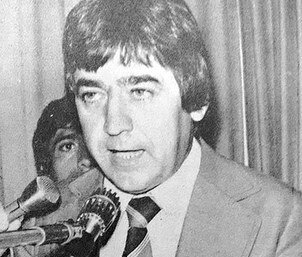Ferrari Júnior durante discurso - Anos 1970