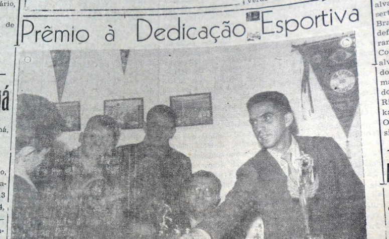 Prêmio à dedicação esportiva - 1955