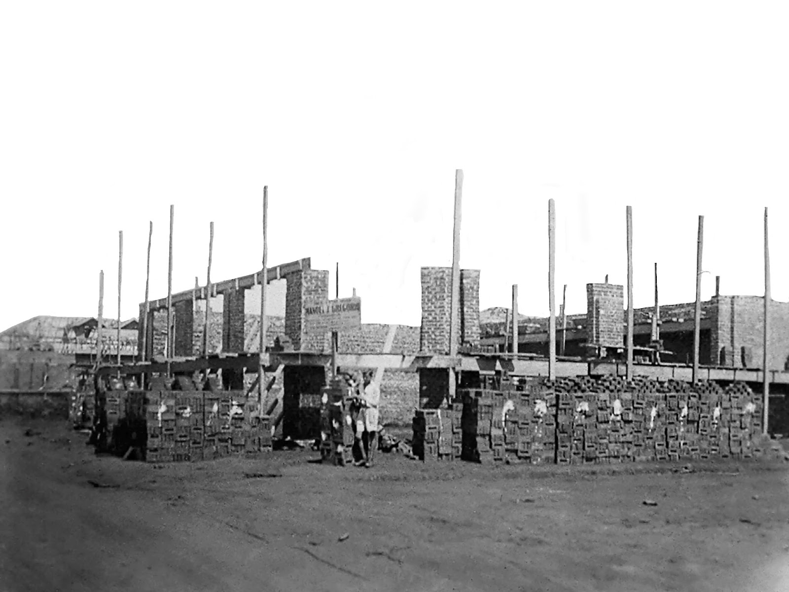 Casas Pernambucanas em construção - Década de 1940