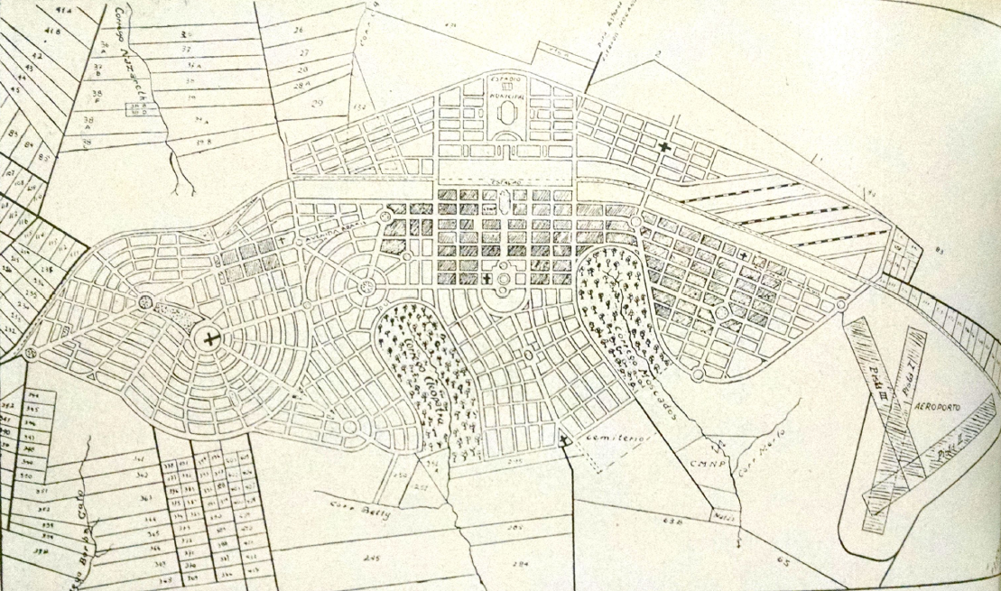 Projeto urbanístico - Década de 1940