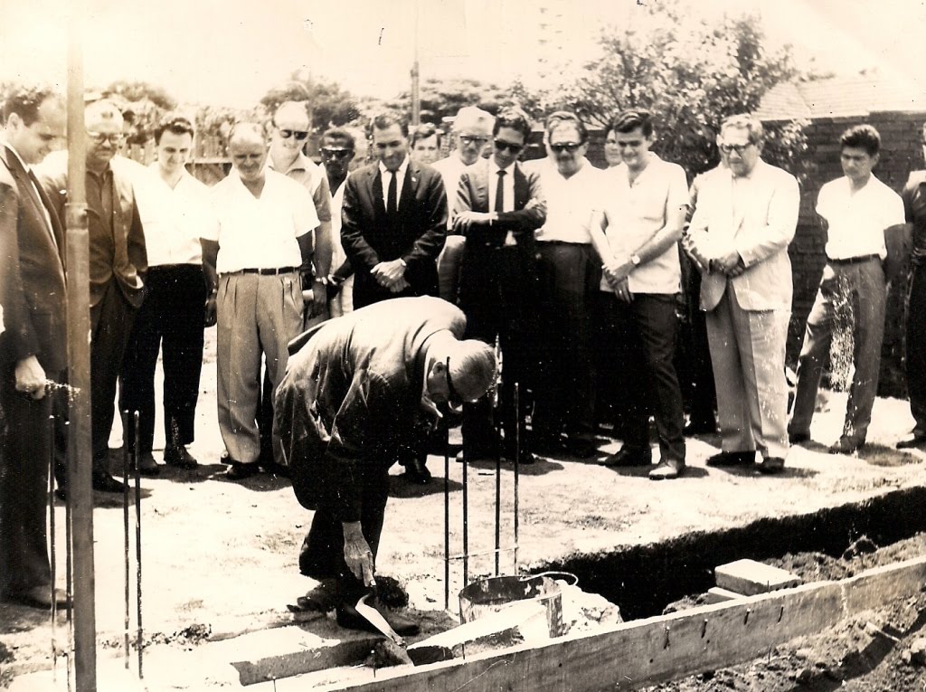 Lançamento da Pedra Fundamental da Sede da ACIM - 1960
