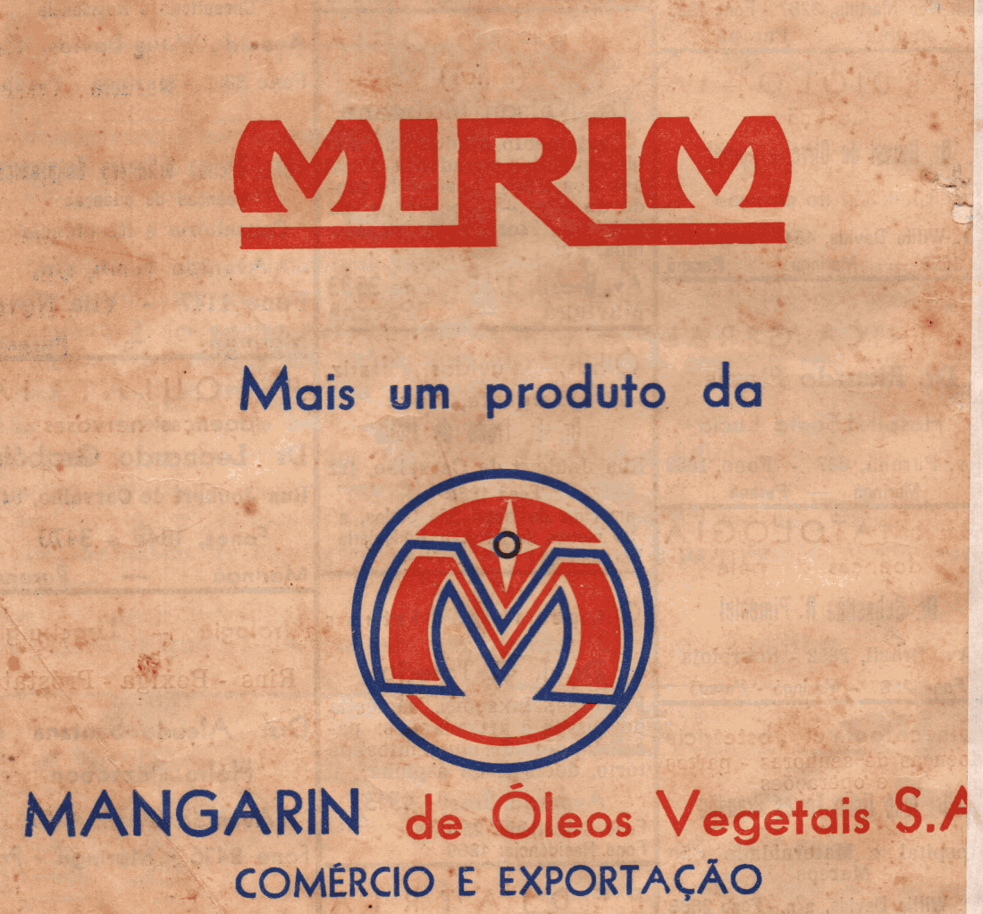 Anúncio do sabão Mirim - 1969