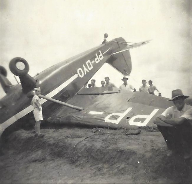 Acidente no Campo de Aviação - Final dos anos 1940