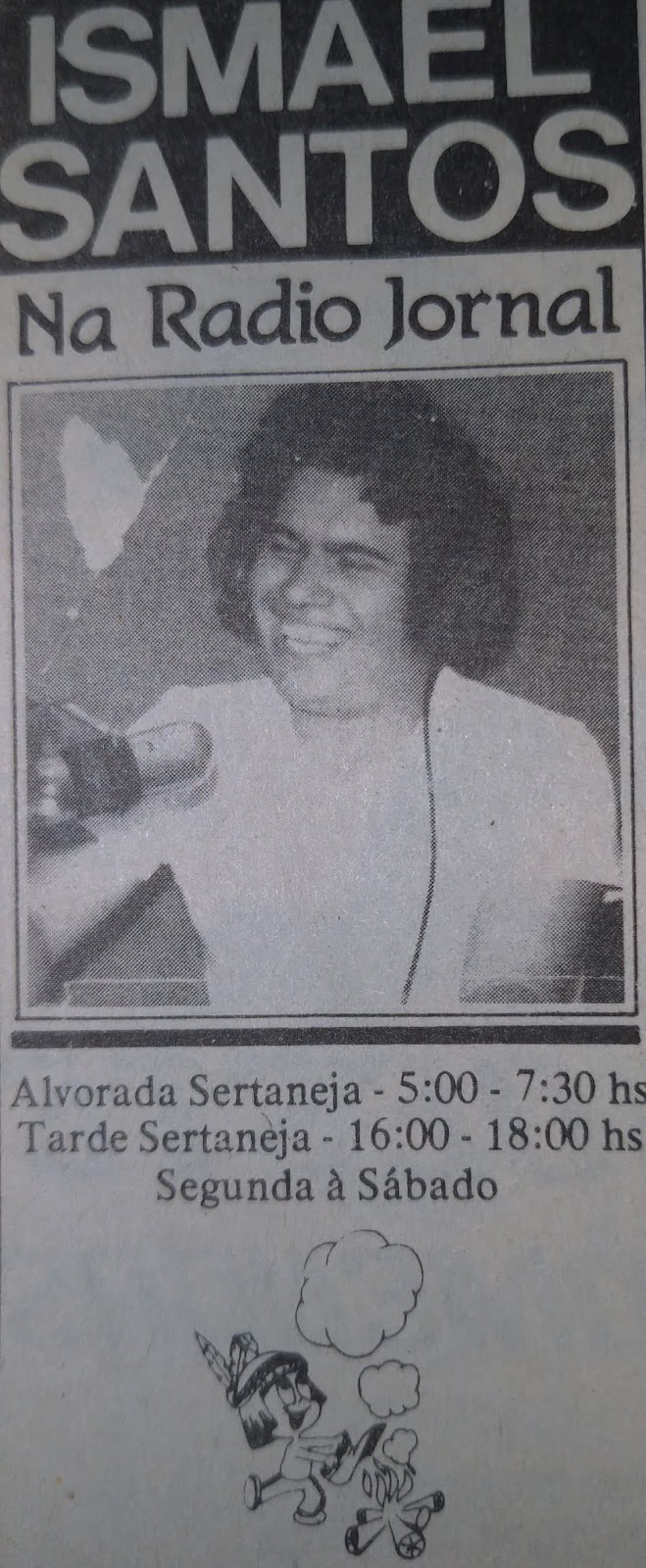 Ismael Santos na Rádio Jornal - Década de 1970