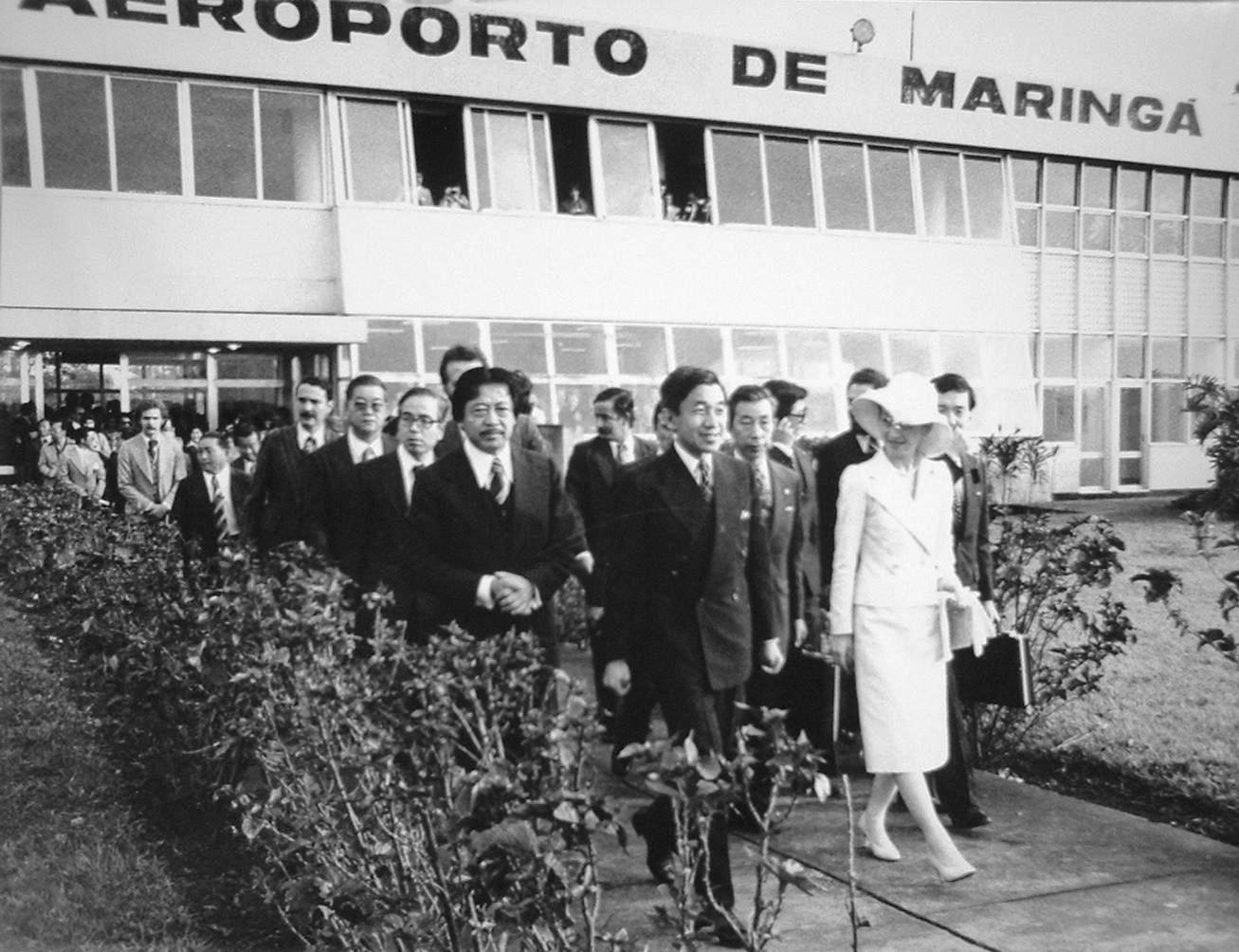 Príncipe Akihito - Aeroporto Gastão Vidigal - 1978