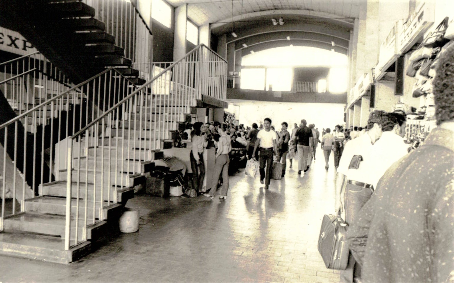 Interior da Estação Rodoviária Municipal - 1980