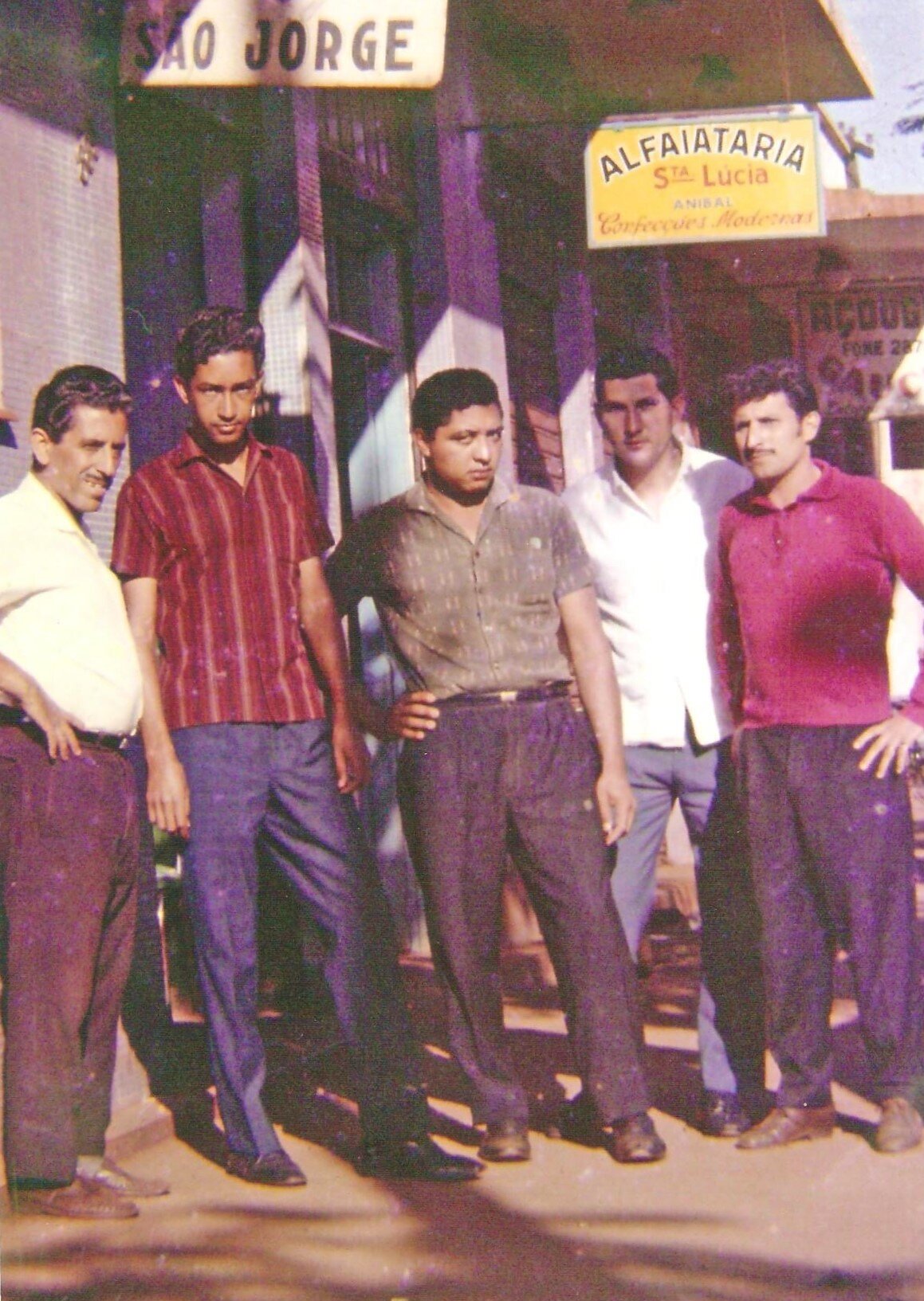 Personalidades na rua Joubert de Carvalho - Final dos anos 1960