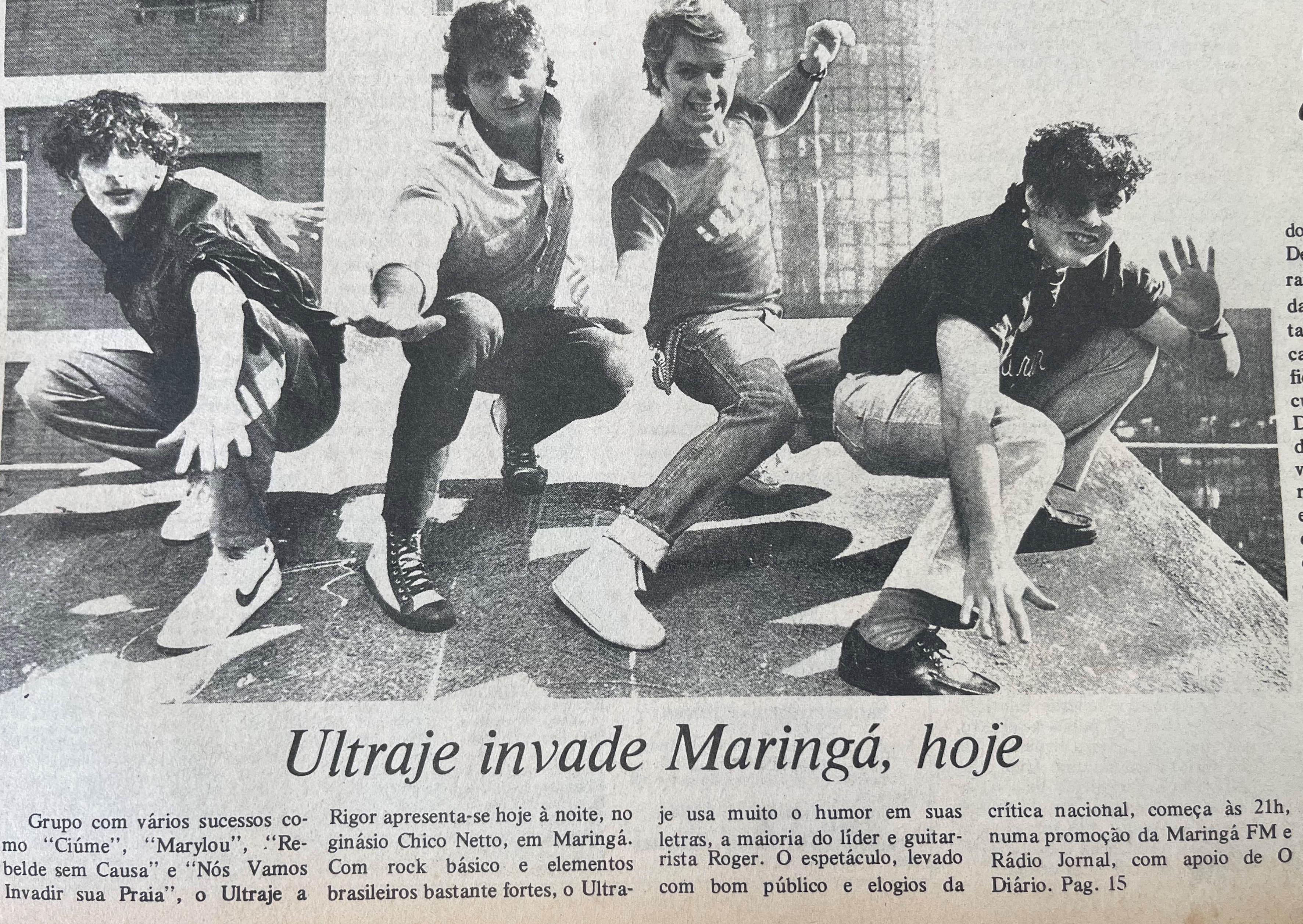 Ultraje a Rigor em Maringá - 1986