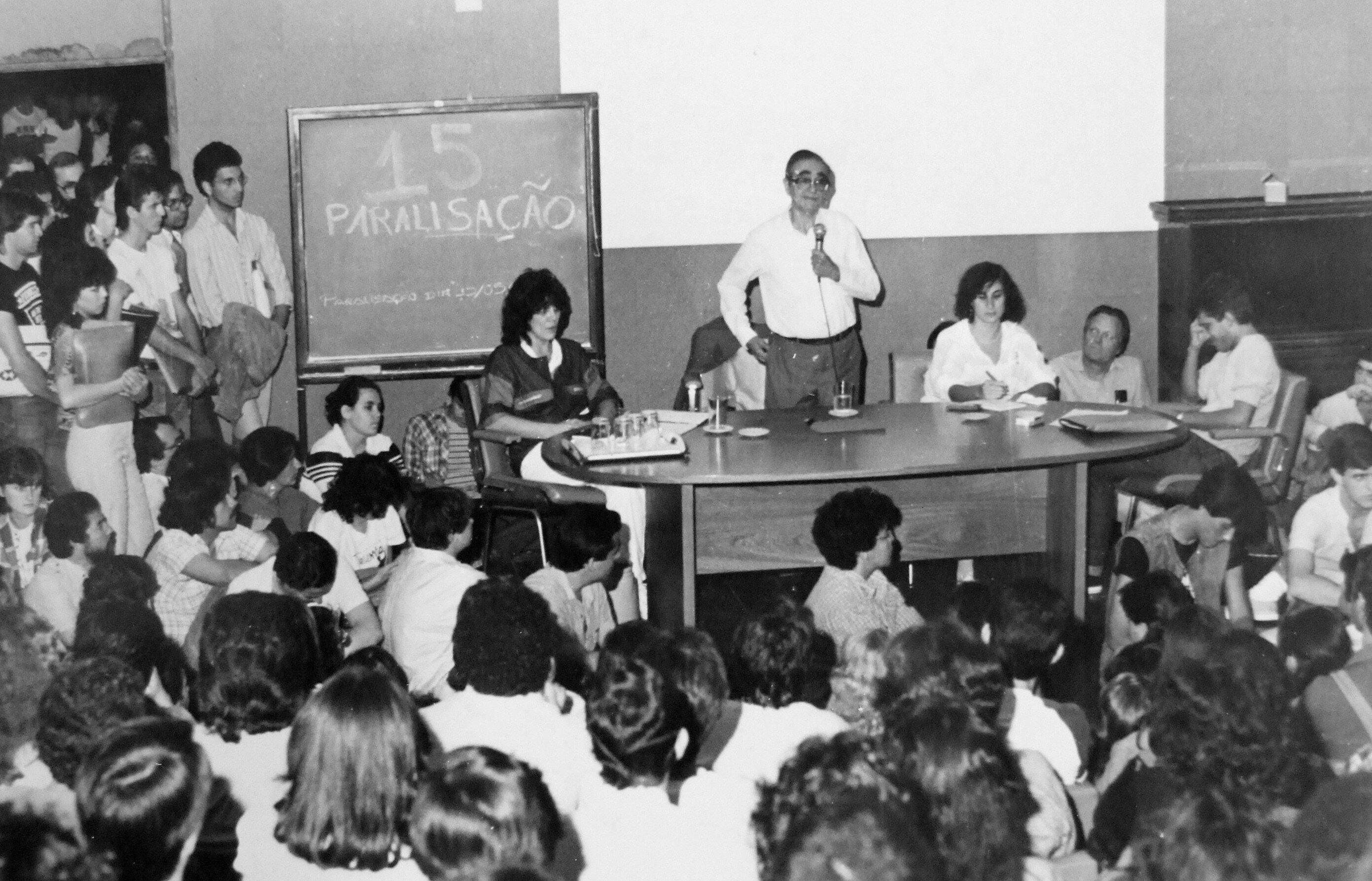 Florestan Fernandes na UEM - 1985