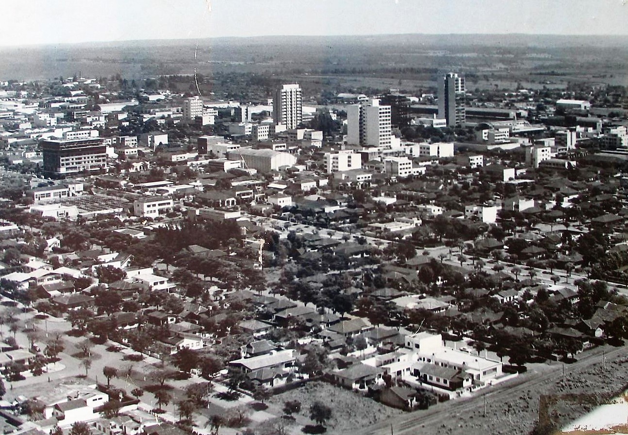 Vista aérea de Maringá - 1970