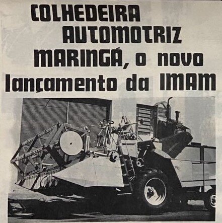 Colheitadeira Automotriz Maringá - Década de 1970