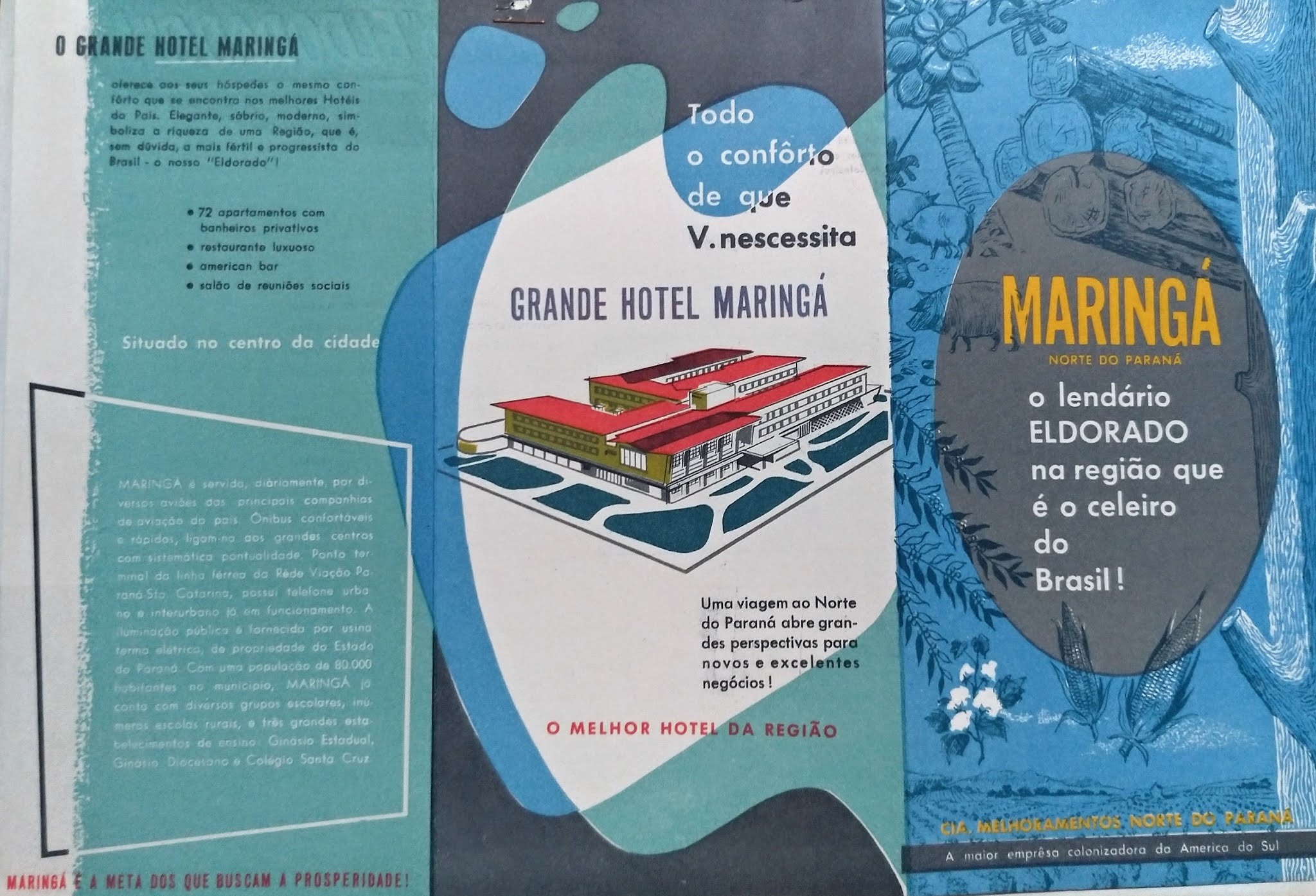 Evento de inauguração do Grande Hotel Maringá - 1956