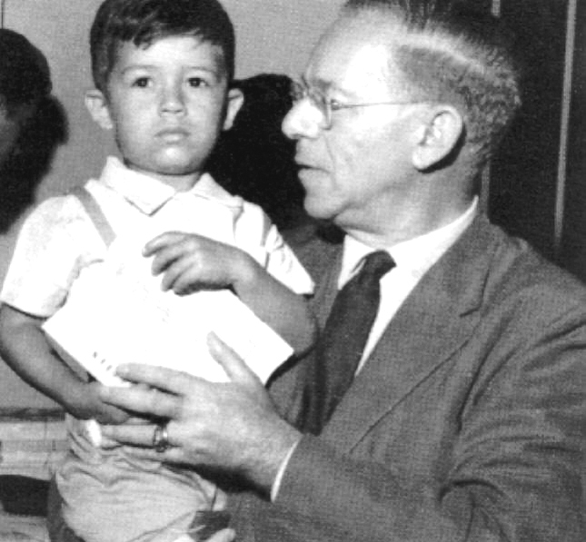 Herbert Mayer e seu filho - Década de 1960