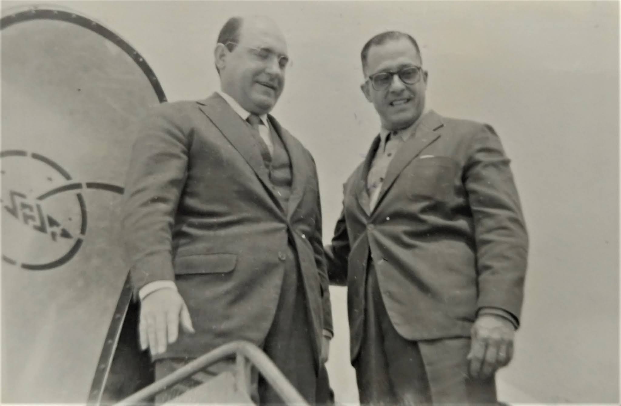 Moysés Lupion e Hermann Moraes Barros - 1956