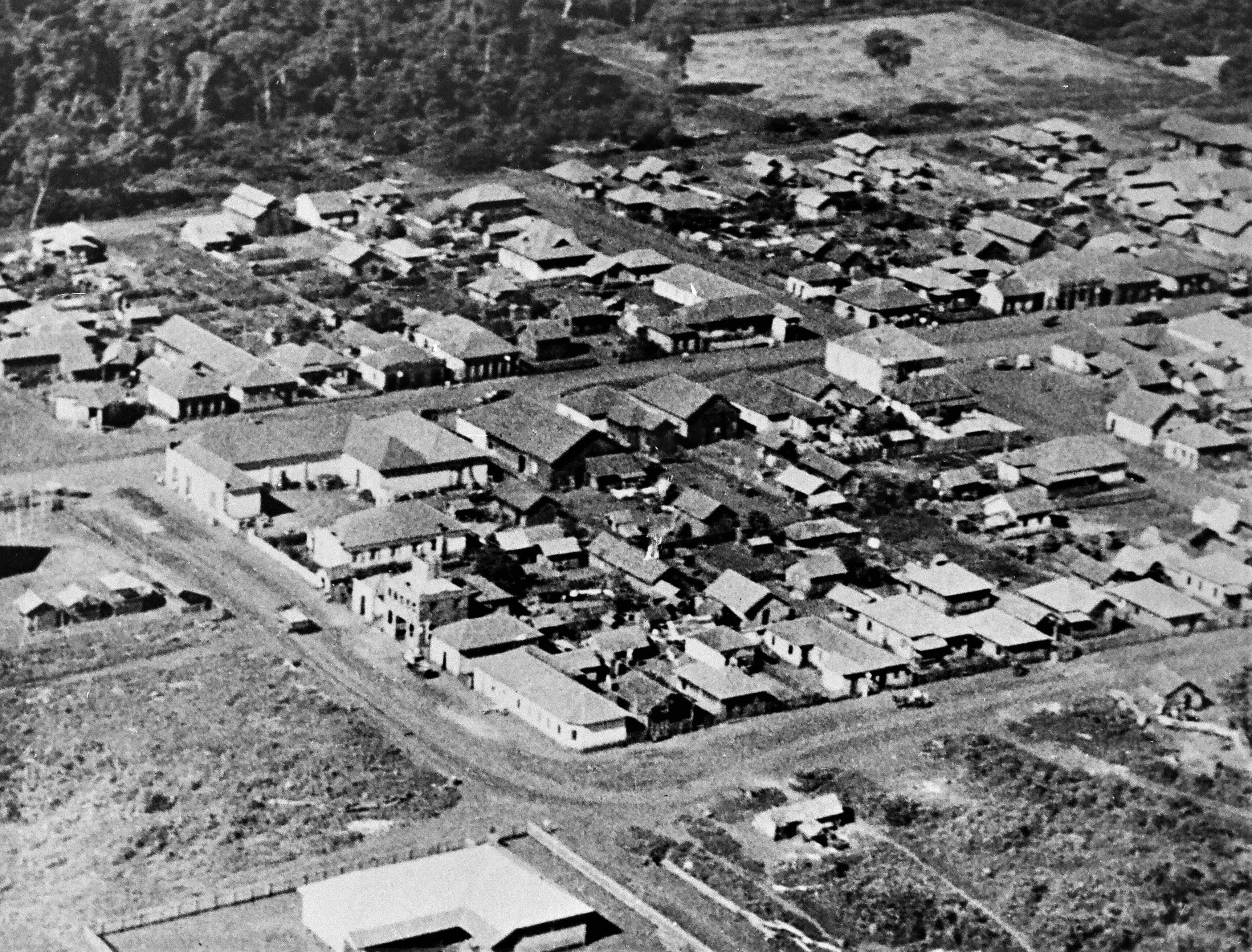 Vista aérea do Maringá Velho - Final dos anos 1940