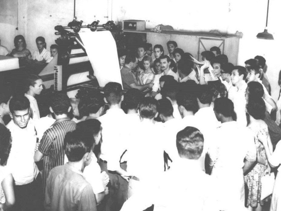 Oficina da Folha do Norte do Paraná - Década de 1960