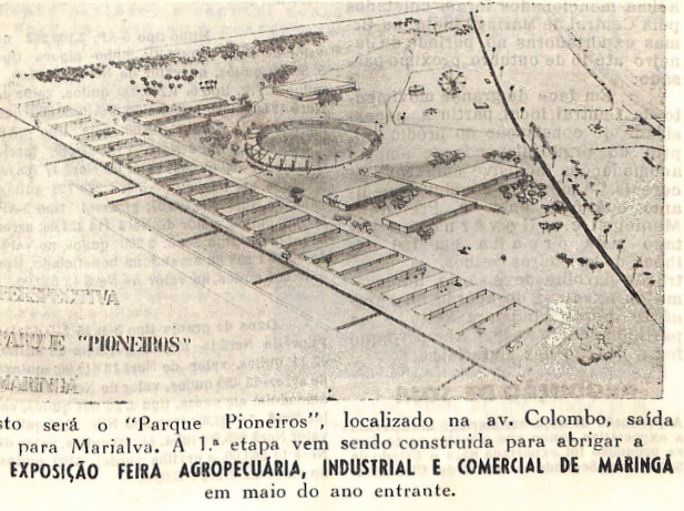 Projeto do Parque Pioneiros - 1969