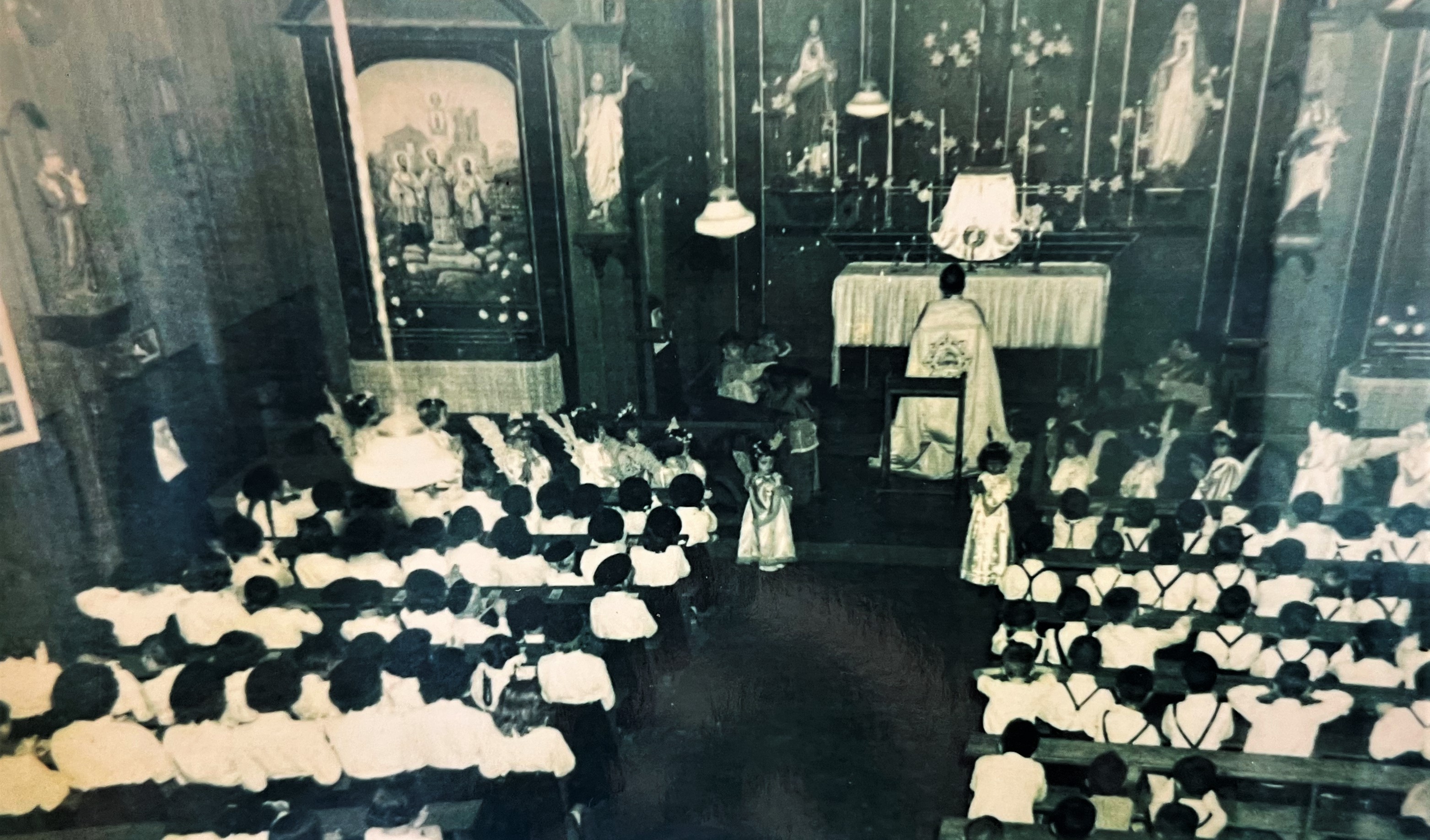 Interior da Capela Santa Cruz - Década de 1950