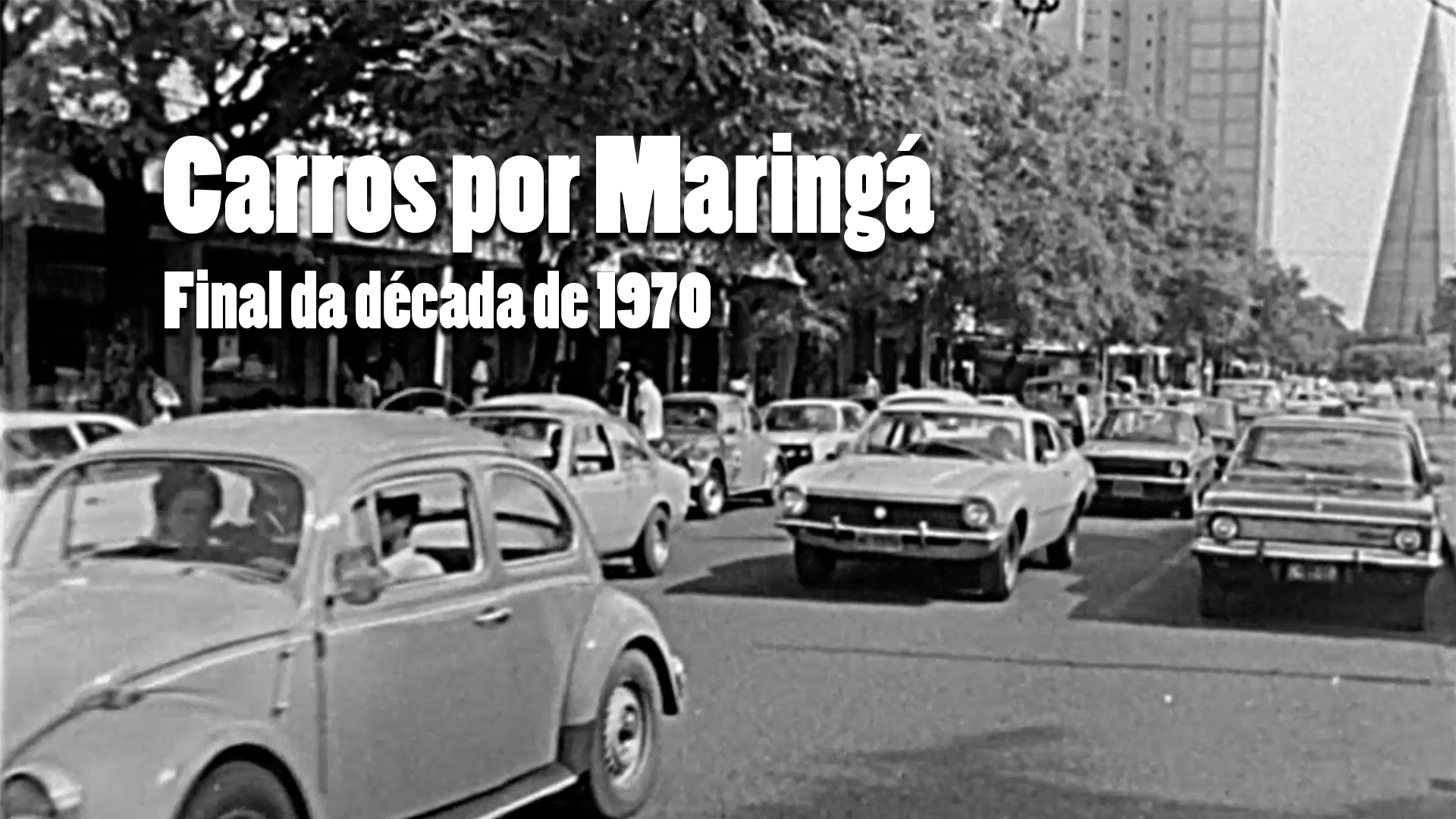 RARIDADE - Circulação de carros nos anos 1970