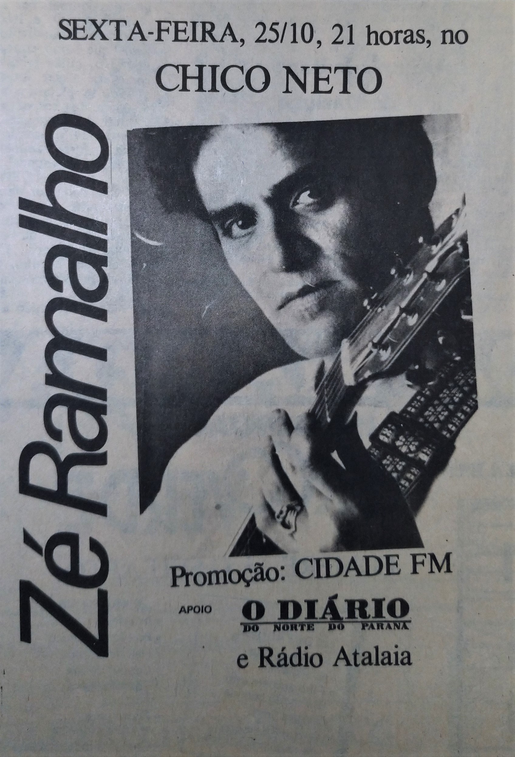 Zé Ramalho no Chico Netto - 1985