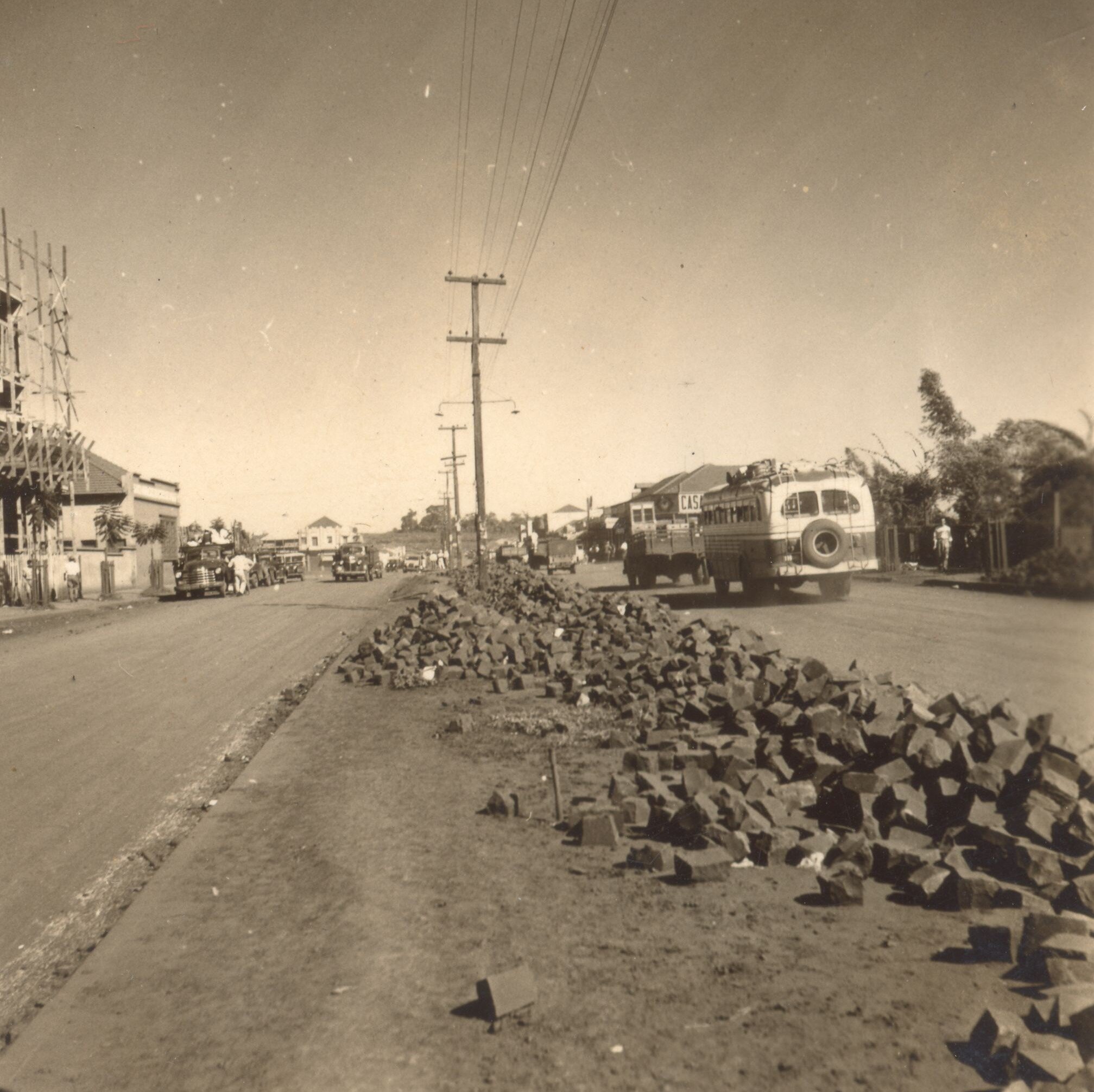 Aspectos da avenida Brasil - Década de 1950