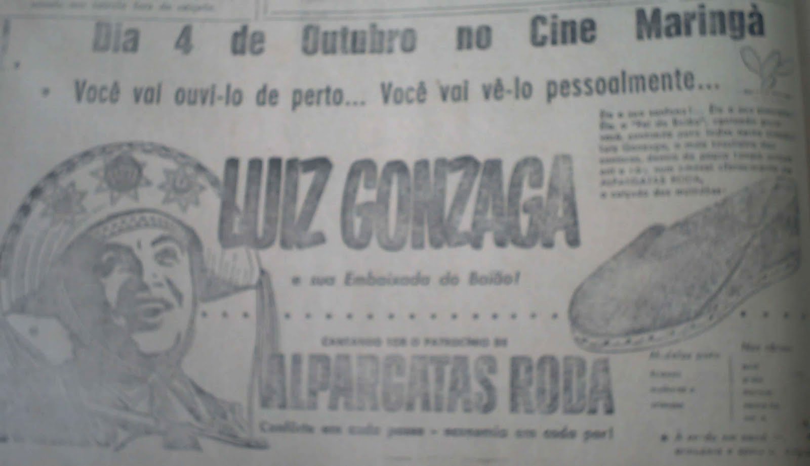 Luiz Gonzaga em Maringá - 1955