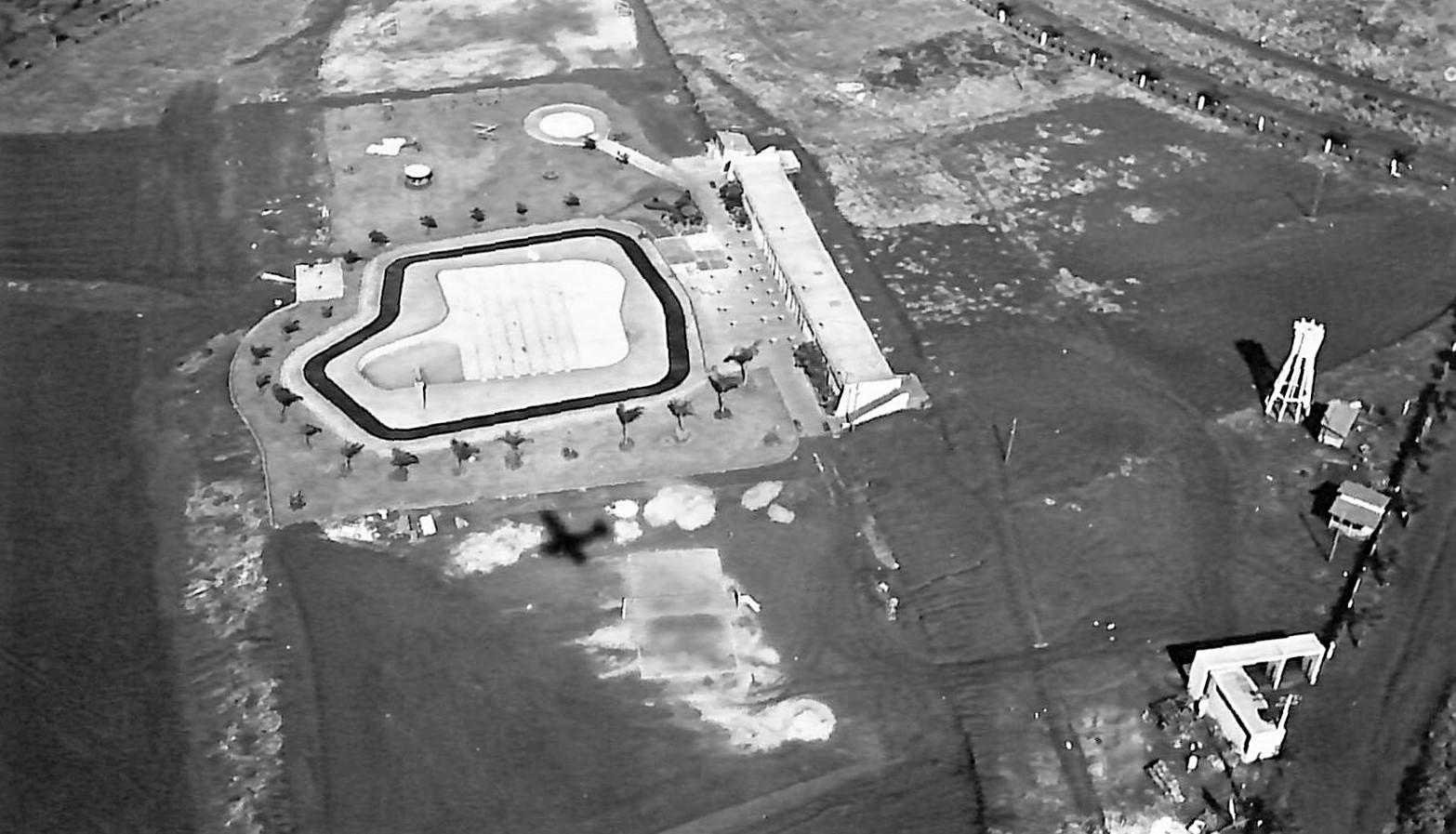 Country Club de Maringá em obras - Final dos anos 1950