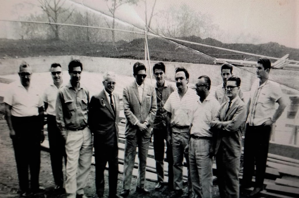 Construção da piscina do Clube Olímpico - 1963