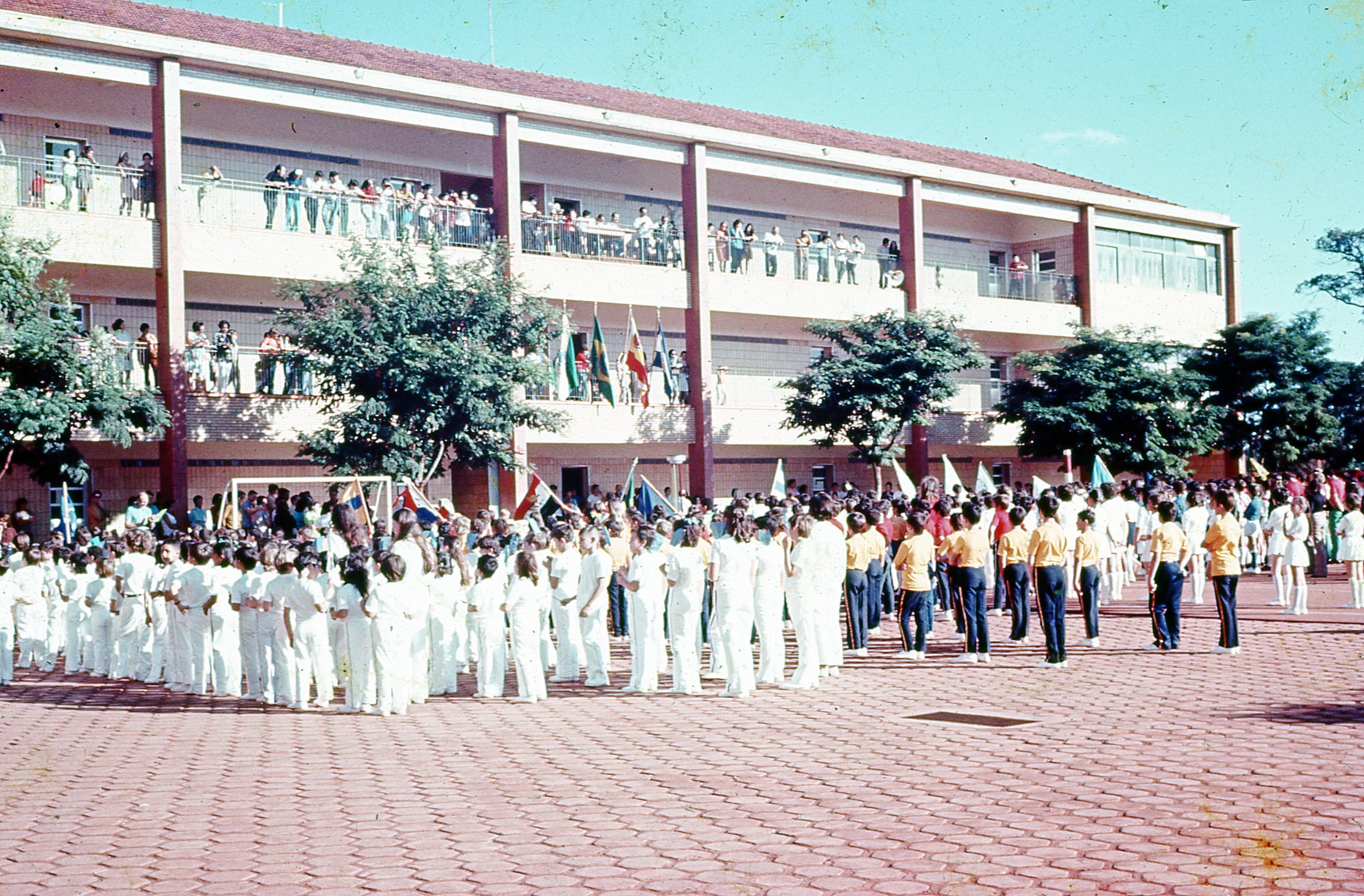 Pátio do Colégio Marista - Final dos anos 1960