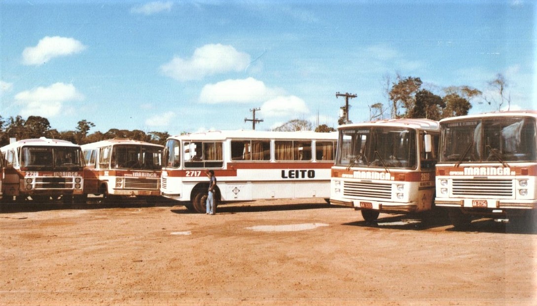 Garagem da Expresso Maringá - Década de 1970