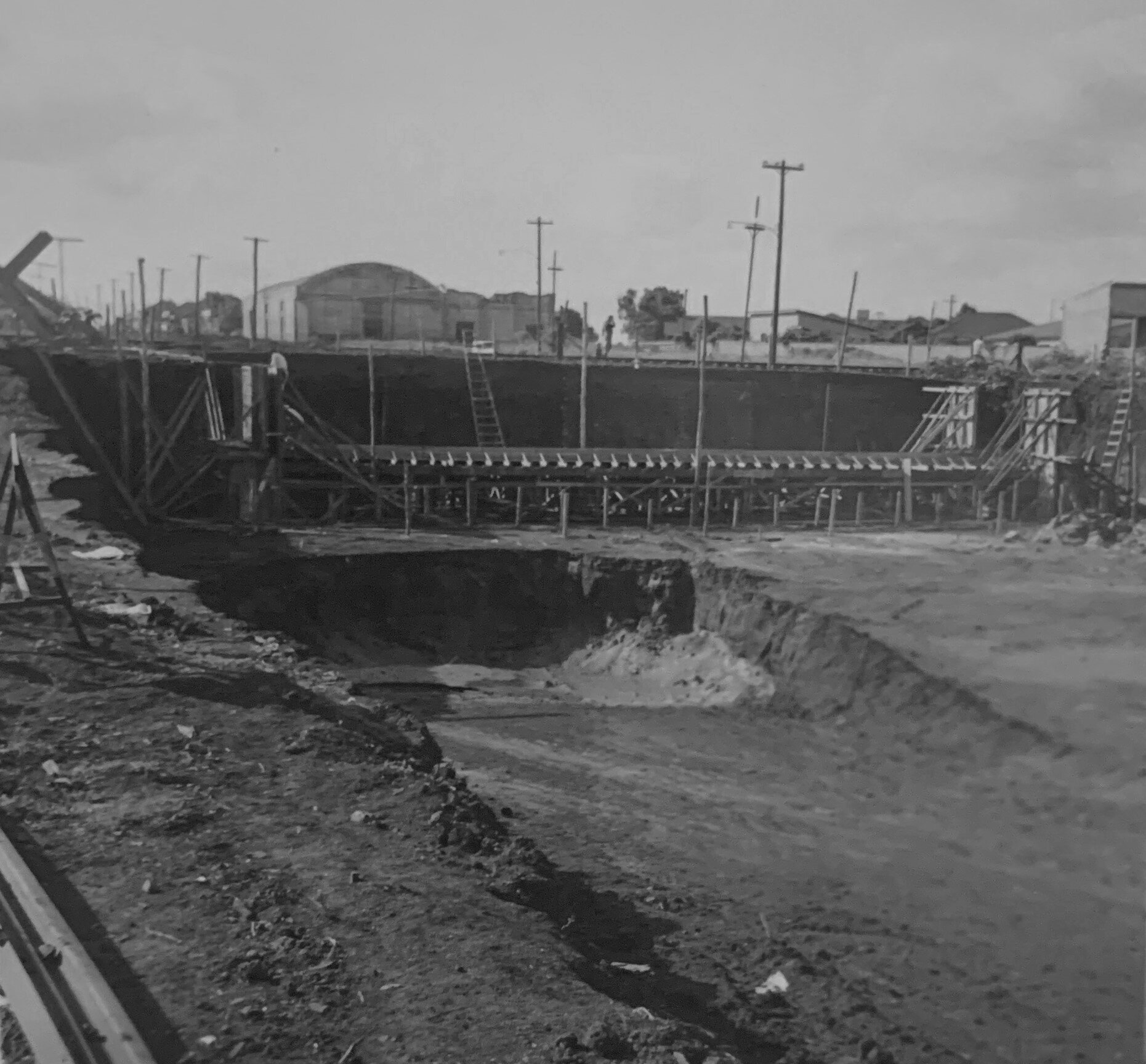 Obras no Viaduto do Café - Anos 1960