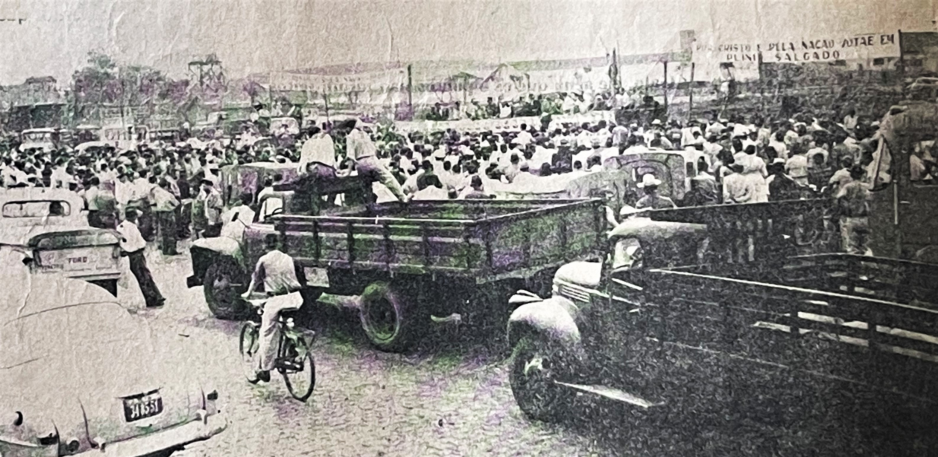 Comício de Plínio Salgado em Maringá - 1955
