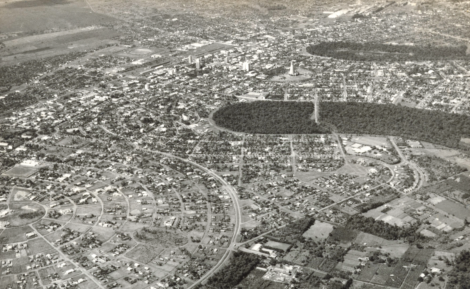 Vista aérea de Maringá - 1972