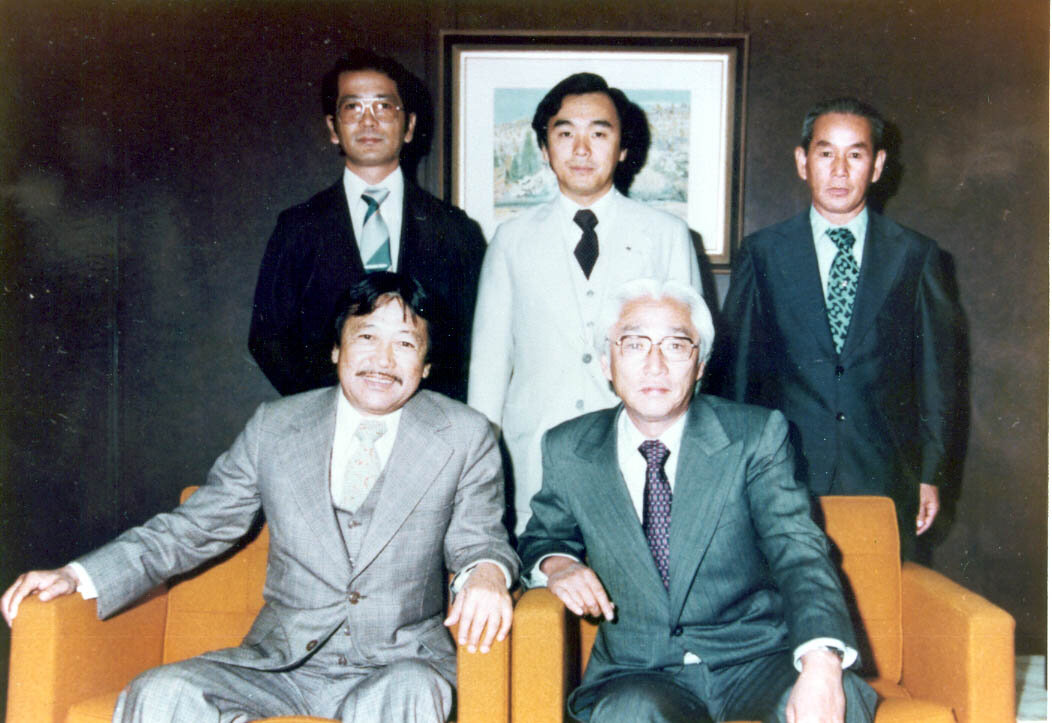 Comitiva maringaense com o fundador da Sony - 1979