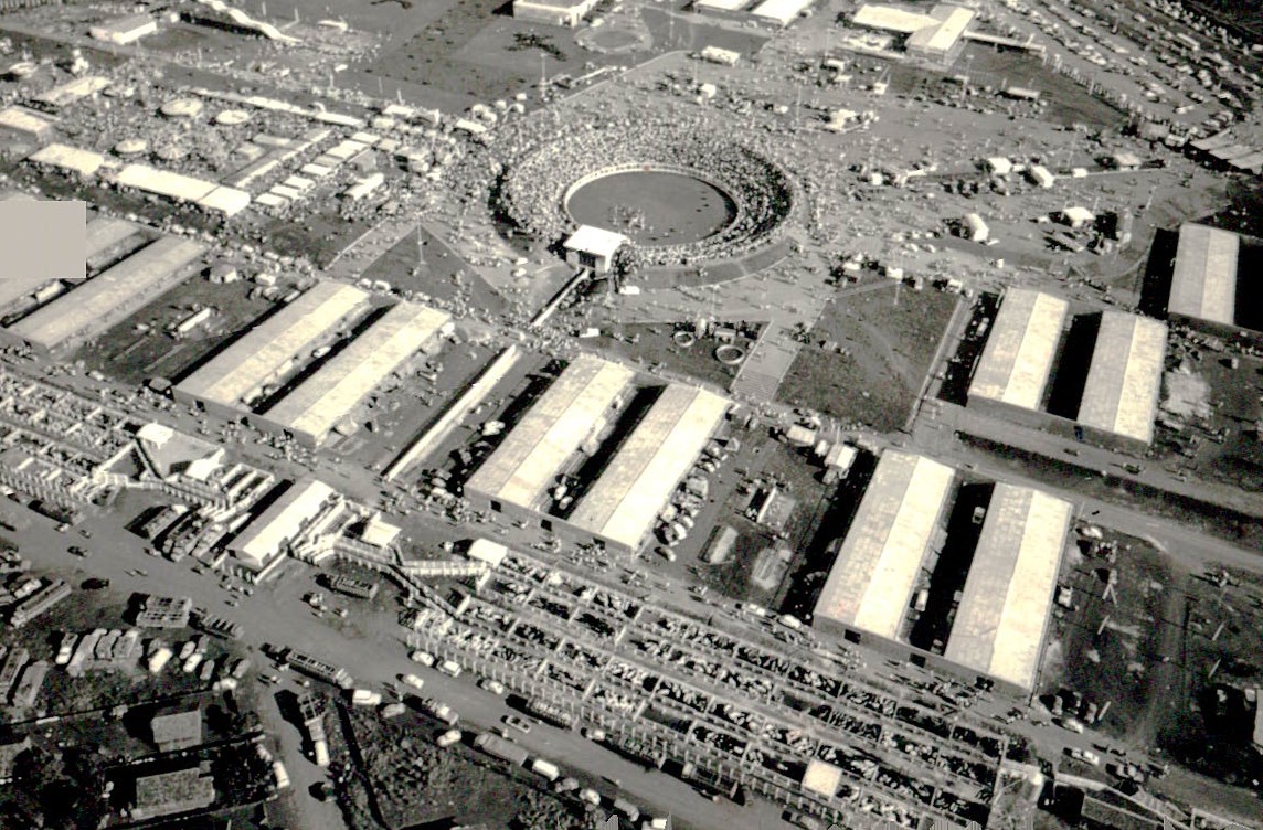 Vista aérea da Expoingá - Anos 1970