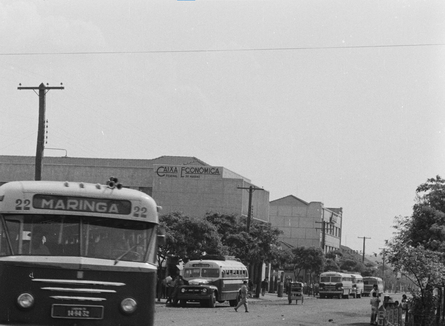 Rua Santos Dumont e Caixa Econômica - 1957