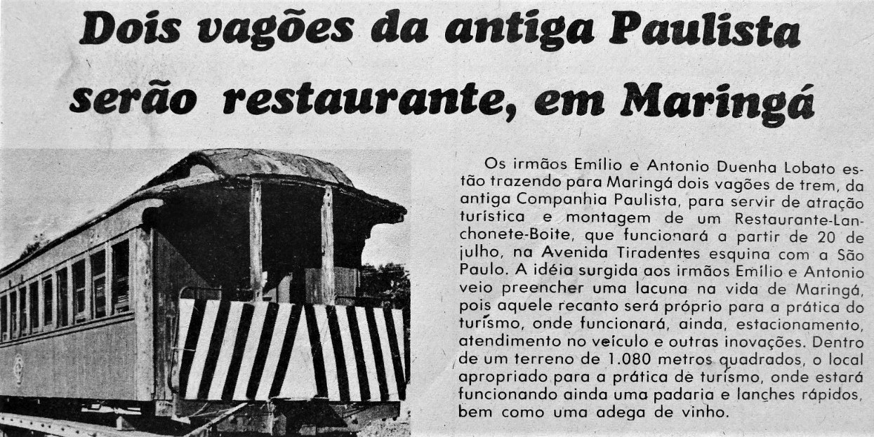 Restaurante e Lanchonete Boite - Década de 1970
